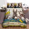 Housse de Couette Âne King Queen Drôle Dessin Animé Animal Imprimé Ensemble de Literie Pour Enfants Adolescents Adultes Mignon Animaux de la Ferme Housse de Couette Douce