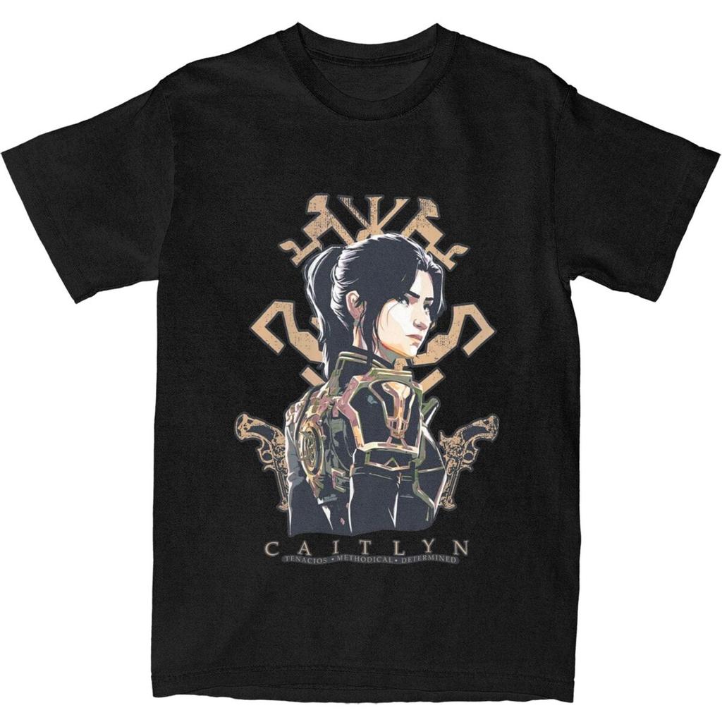 Printed Vintage Jayce And Viktor Arcane Bootleg T Shirt for Men Women Cotton T-shirts Short Sleeve