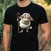 T-Shirt Men Funny Sheep Motif Cotton Size XS To 5XL