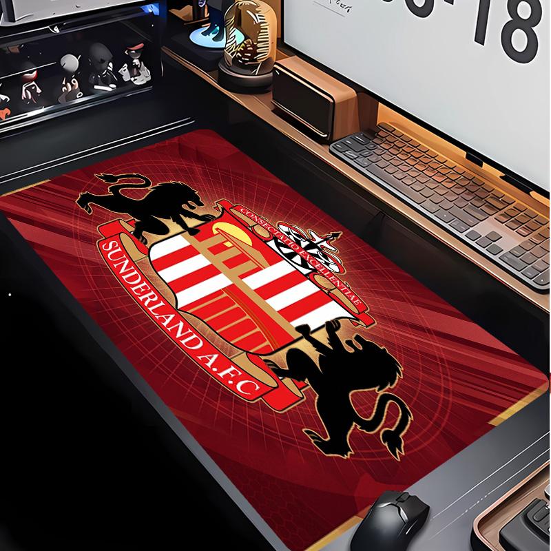 Sunderland Football Pattern Mouse Pad Non?Slip Rubber Base Gaming Mousepad For Desk Office Home