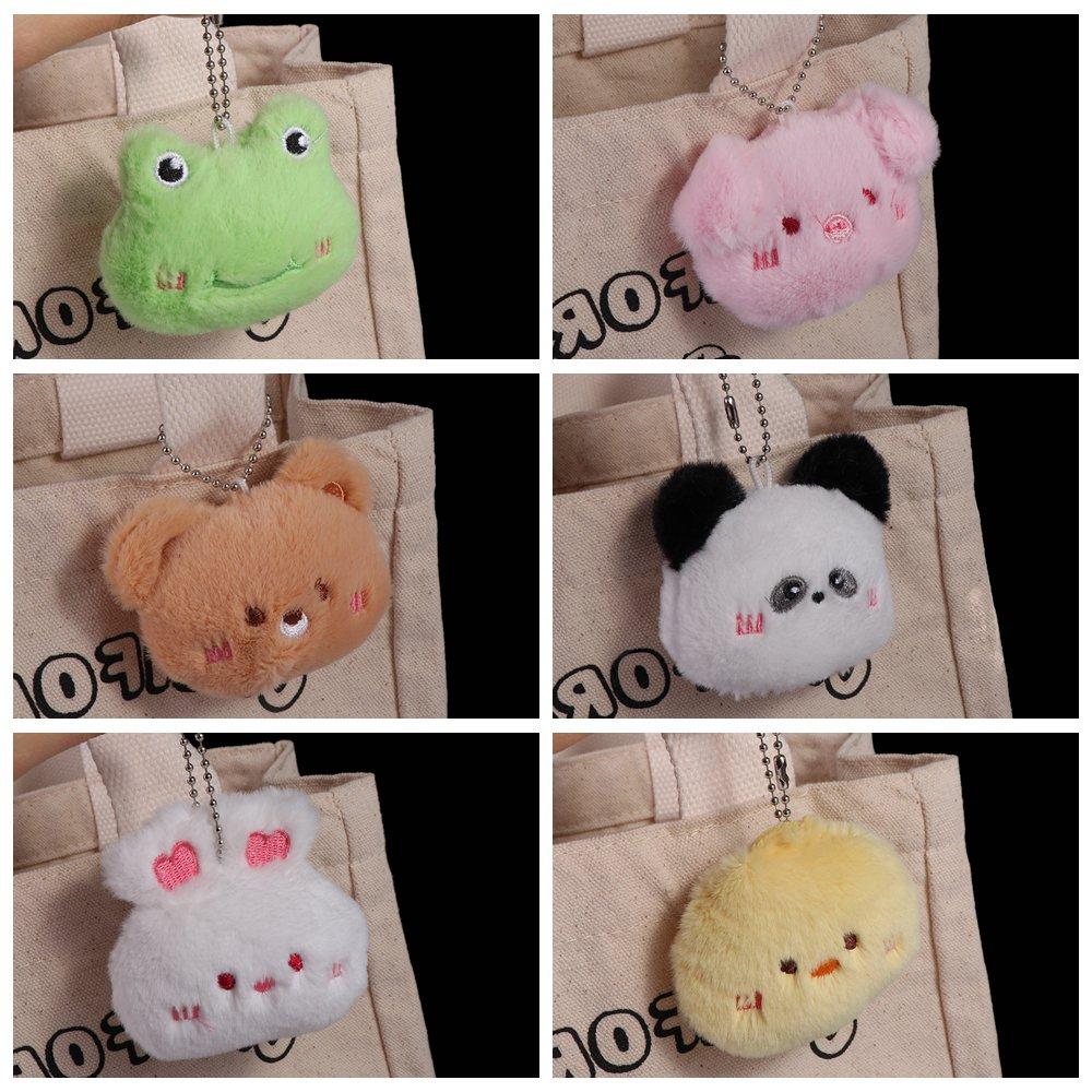 Piggy Squeak Rabbit Doll Soft Chirping Bear Pendant Squeeze Panda Plush Keychain  Birthday Gift