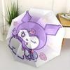 1pc Naughty Kuromi Fully Automatic Folding Portable Umbrella, 8 Steel Frames, Three-Fold Design, Suitable for All Seasons, Suitable for Outdoor Use.V0