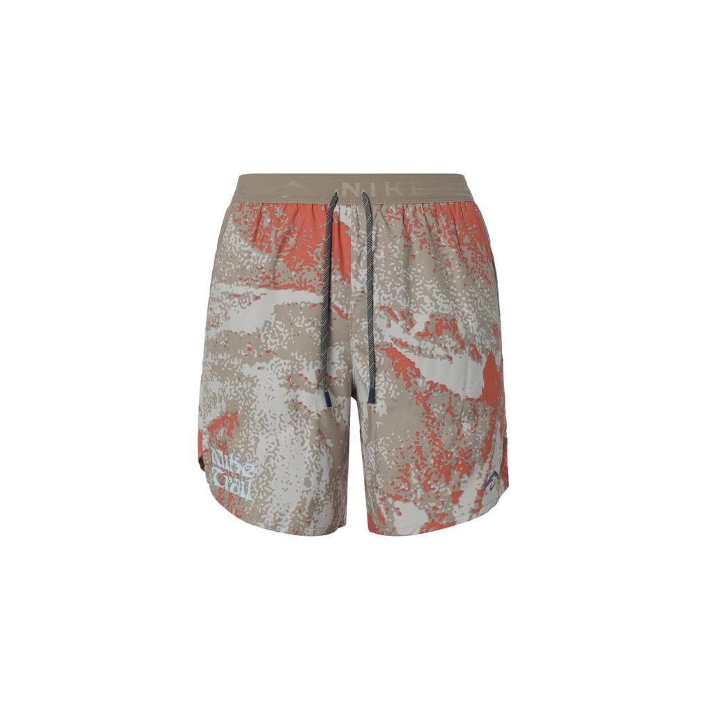 Nike Trail Stride Dri-Fit All Over Print Fashion Versatile Three-Quarter Sports Shorts Men Shorts Khaki FV9950-247