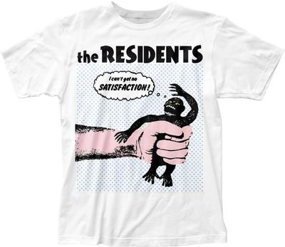 The Residents No Satisfaction Mens T Shirt Rock And Roll Band Tee New White