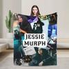 Jessie Murph Hysteria Tour  Flannel Blankets  Super Warm Throw Blanket for Bedroom Travel Novelty Bedspread Sofa Bed Cover