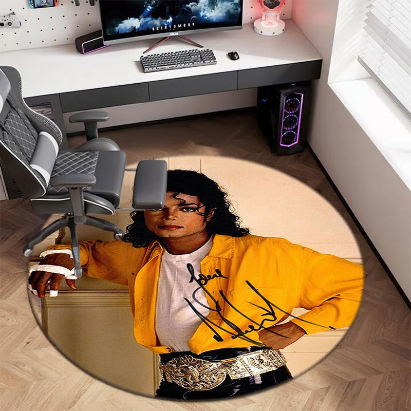 Renowned American Grammy Award Winning Singer Michael Jackson's Circular Carpet Is Soft, Home, Bedroom, Door Mat Decoration, and Non Slip Carpet F2