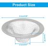 4 Pack Heavy Duty Stainless Steel Kitchen Sink Strainer, 2.09" Top / 0.91" Mesh Slop Basket Filter Trap, Utility Drain Hole for Kitchen Sink/Bathroom