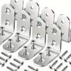 Un ensemble de 50 pièces, comprenant 10 supports à angle droit à 90 degrés avec 40 vis, matériel de support en forme de L adapté aux étagères en bois, chaises, tables