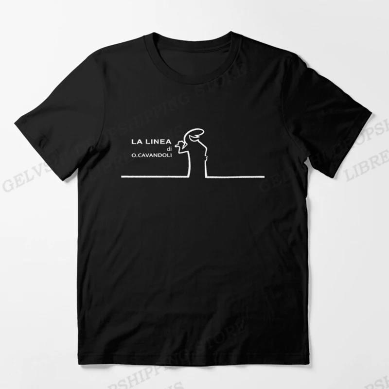 The Line Osvaldo Cavandoli T Shirt Fashion Hip Hop La Linea T Shirt Casual Crew Neck Plus Size T Shirts Women