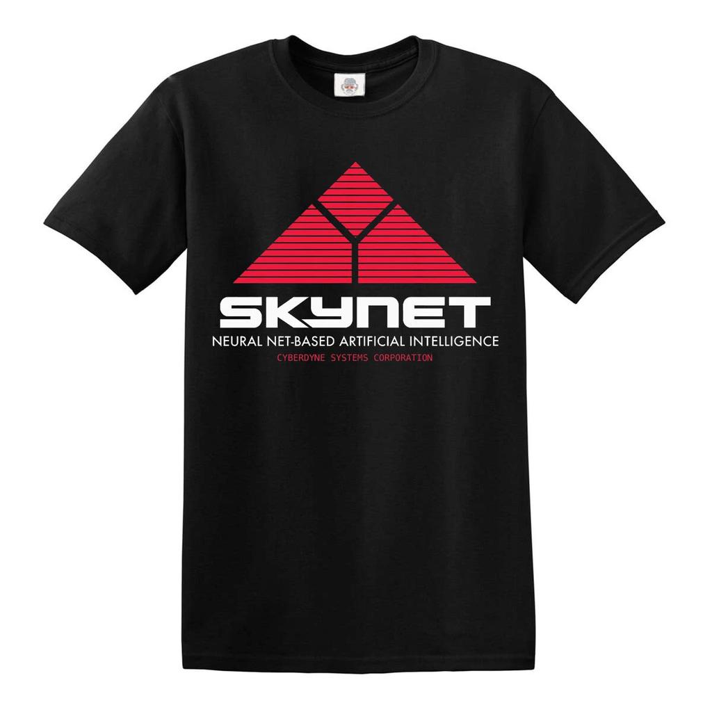 Neues Skynet Vintage 100% Baumwolle T-Shirt Herren T-Shirts Top Cyberdyne Retro Terminator Klassisches Top Tee