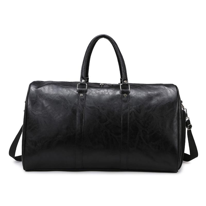 Men and Women's Fashionable Simple Business Trip Waterproof Large Capacity Hand Luggage Bag Trendy and Versatile Solid Color Travel Bag
