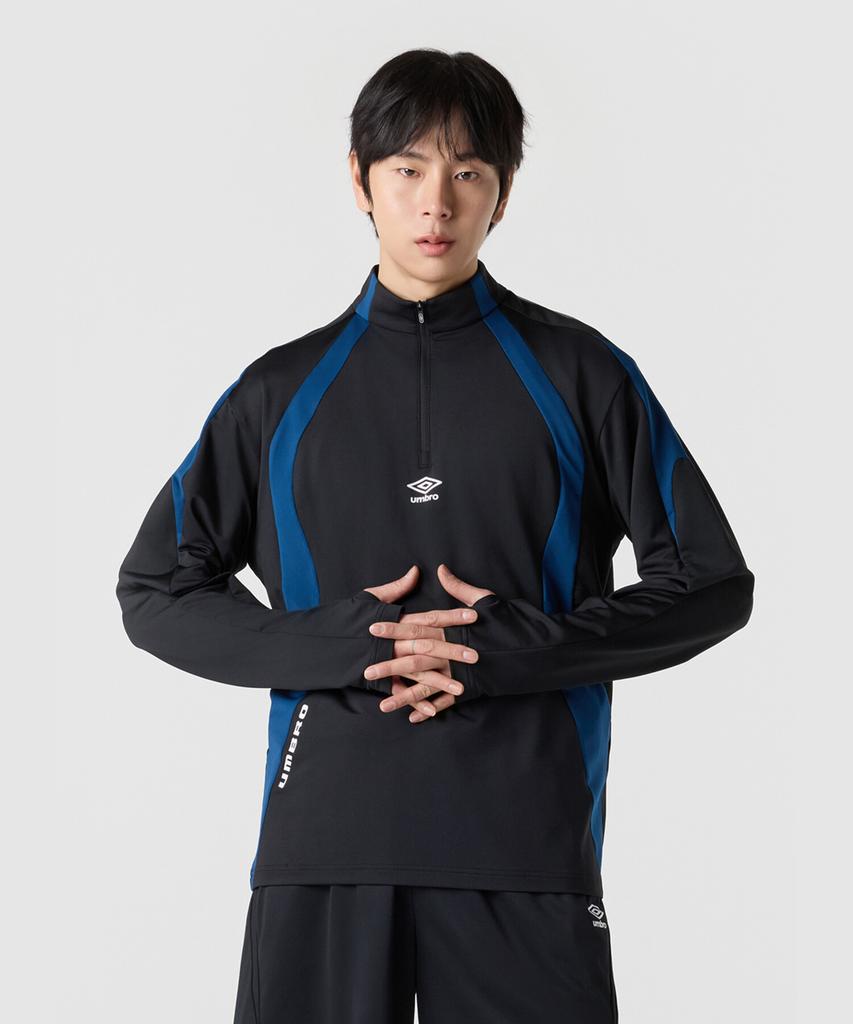 UMBRO Ptr Football Training Half-Zip Black Ur121Sfs39
