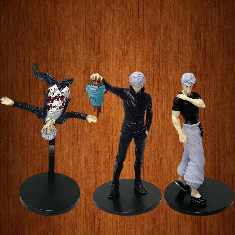 19cm Figure Anime Jujutsu Kaisen Satoru Gojo Cool Combat Style Action Model Doll Toy Collection Desktop Birthday Gift PVC Poseable Articulated Scale