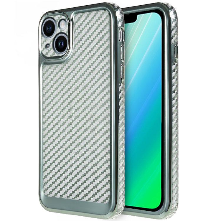 iPhone 14 Plus Carbon Slim Case Cover, Green