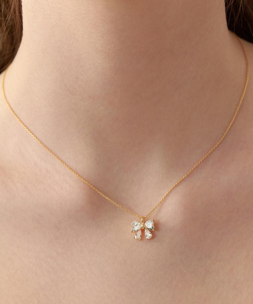 Tatiana (Silver 925) Twinkle Butterfly Ribbon Necklace Nz2180