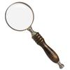 Antique Wooden Handle Magnifier Glass 10x Magnifying for Reading Book Inspection