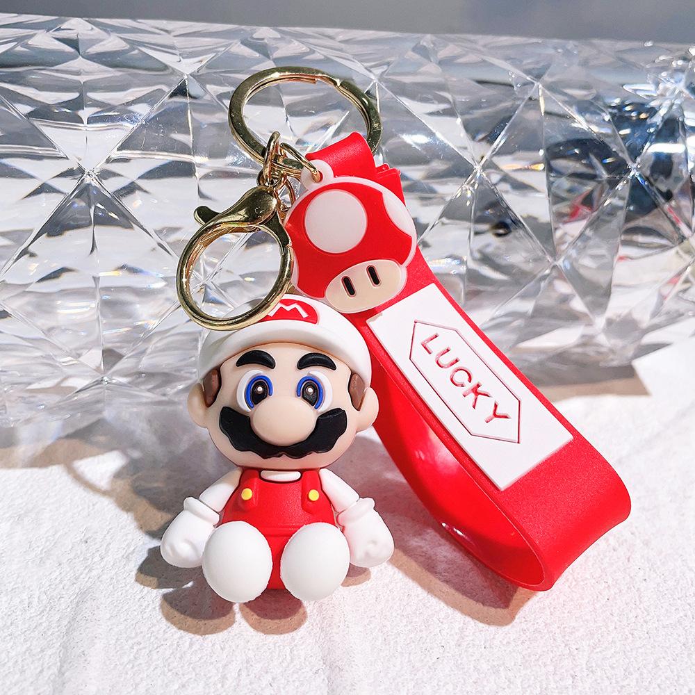 27 Styles Porte-clés Super Mario Bros Figurine d'Action Mignon Personnage de Dessin Animé Jouet Poupée Modèle Décoration Cadeau d'Anniversaire Enfant