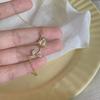 2024 2023 einfache Mädchen Rose Tulpe Anhänger Mode Elegante Sexy Halskette Persönlichkeit Charme Quaste Edlen Schmuck Geschenk Winter Pullover Kette