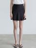 Stay With Me Satin Mini Skirt_Black