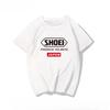 New Japanese Motorcycle Locomotive Racing Car Sports Car Helmet SHOEI Pure Cotton Round Neck Shortsleeved  Tshirt