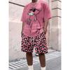 2025 neue herren Trainingsanzug Sets Rosa Panther Kurzarm T-Shirt Anzug Casual Anzug Sport Streetwear Shorts 2 Stück Männlichen Kleidung