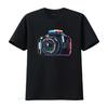 Colorful Camera Photo Photography Photographer T Shirt  Vintage Washed Stretched Slightly Designer Clothes Unisex Graphic