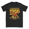 Men's T-Shirt 1966 60 Years Birthday Funny Cotton Tee Shirt Short Sleeve  T Shirt O Neck Tops Plus Size