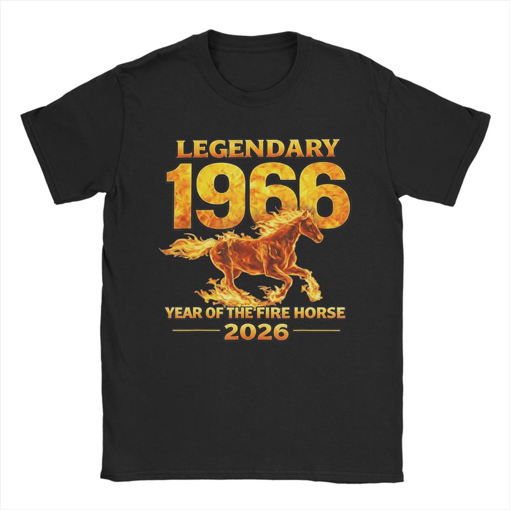 Men's T-Shirt 1966 60 Years Birthday Funny Cotton Tee Shirt Short Sleeve T Shirt O Neck Tops Plus Size