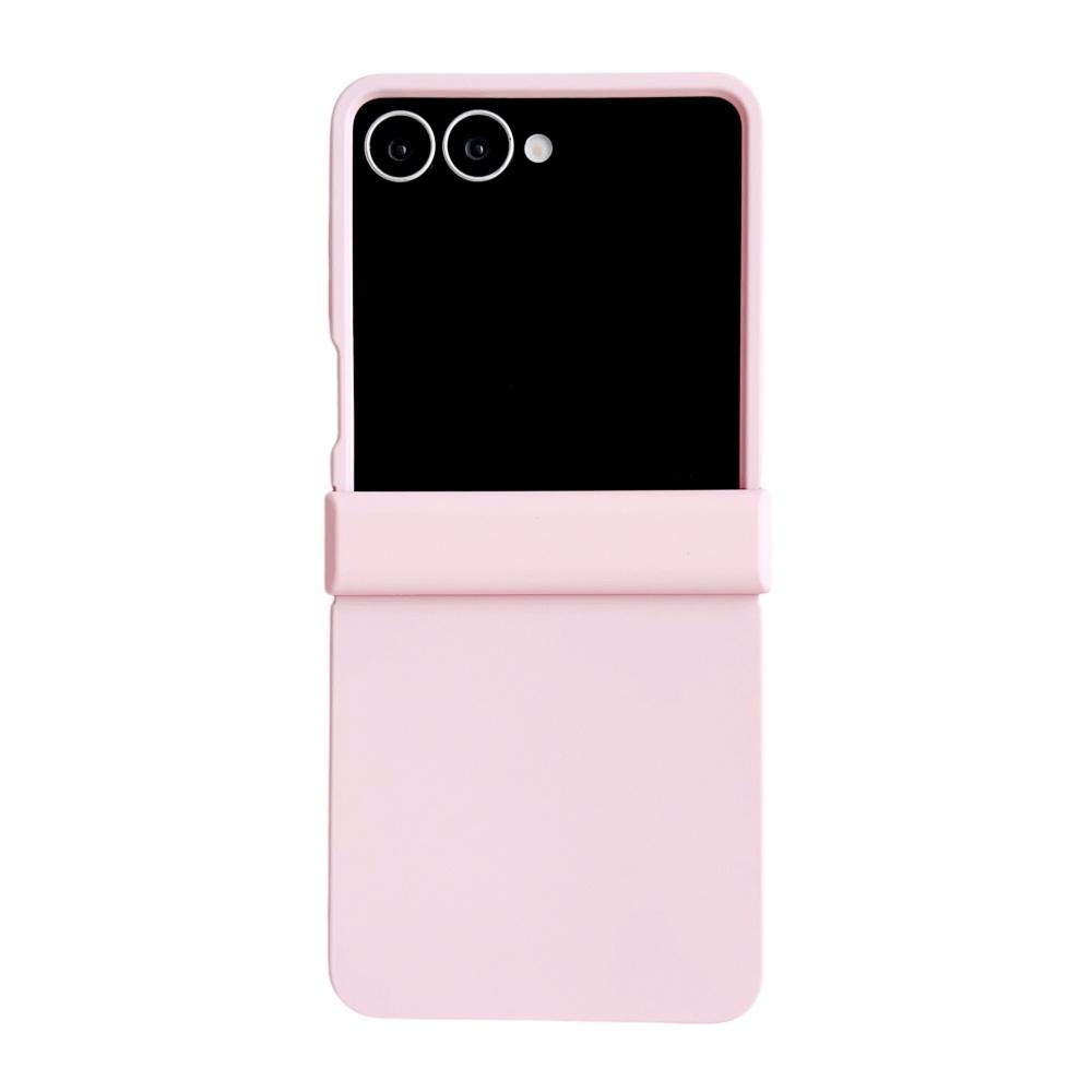 Para Samsung Galaxy Z Flip 7 6 5 4 3 Zflip7 Z Flip6 Flip5 Flip4 Flip3 Capa para Celular Dobrável Cor Doce Capa de Pele Líquida à Prova de Choque
