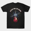 Asian Size Men Print T-shirt Steve Miller Band Guitar No-Cut Heat Transfer Print Cotton Tshirt