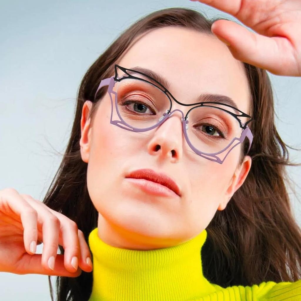 Vintage Butterfly Anti Blue Light Glasses Women Luxury Designer Myopia Prescription Eyewear Frame Optical
