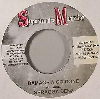 Disque 7 pouces SPRAGGA BENZ / RED RAT - Damage A Go Done / You Got It Going AUCUN Supertronics Mu 2006 Jamaïque Reggae, Ska & Dub Occasion