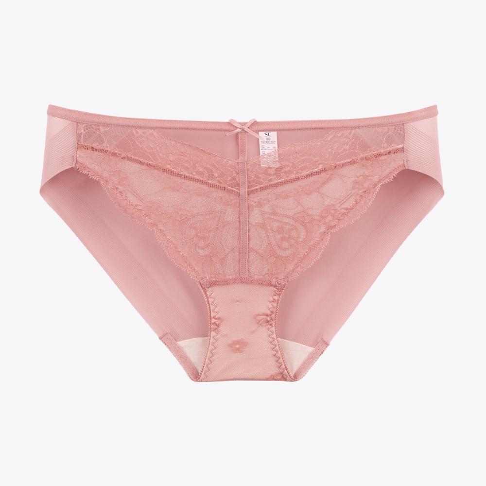 SEXY COOKIE Lovely Soft Hem Panties_Coral