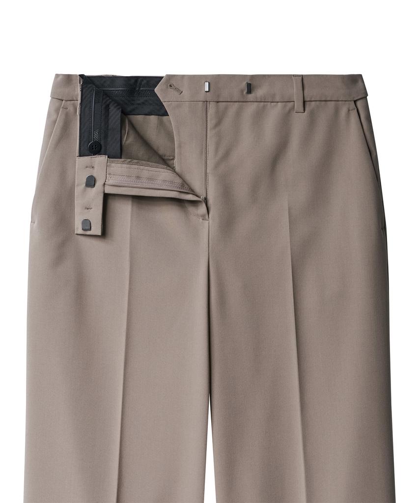 MUSINSA STANDARD WOMAN [Cooltandard] Women'S Wide Hidden Banding Slacks [Dusty Beige]