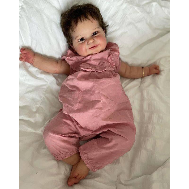 Two Size Version Reborn Toddler Maddie Cute Girl Doll with Rooted Hair Soft Cuddle Body High Quality Doll