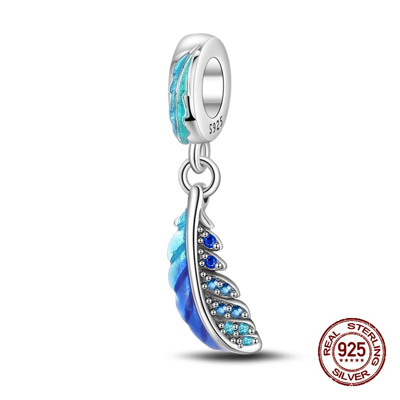 100% Copper Blue Ocean Animal Glow Butterfly Crab Charm Beads Fit Pandachoriginal Bracelets Luxury Diy Jewelry