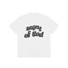 Sommer-T-Shirt aus reiner Baumwolle für Männer und Frauen, trendiges High Street-Shirt mit lockerem Buchstaben-Aufdruck und Rundhalsausschnitt, kurzärmelig