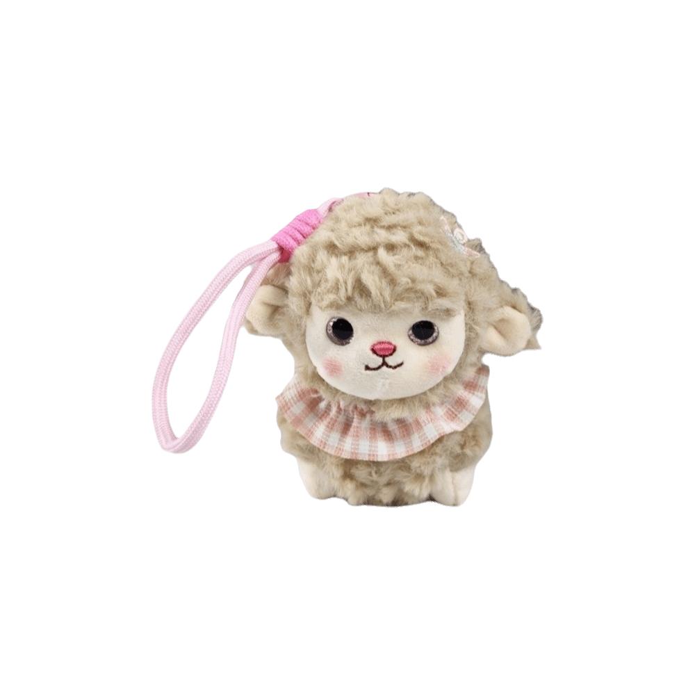 Lamb New Year Sheep Plush Keychain Ornaments Fluffy Lamb Pendant Sheep Plush Doll Bedroom Decor