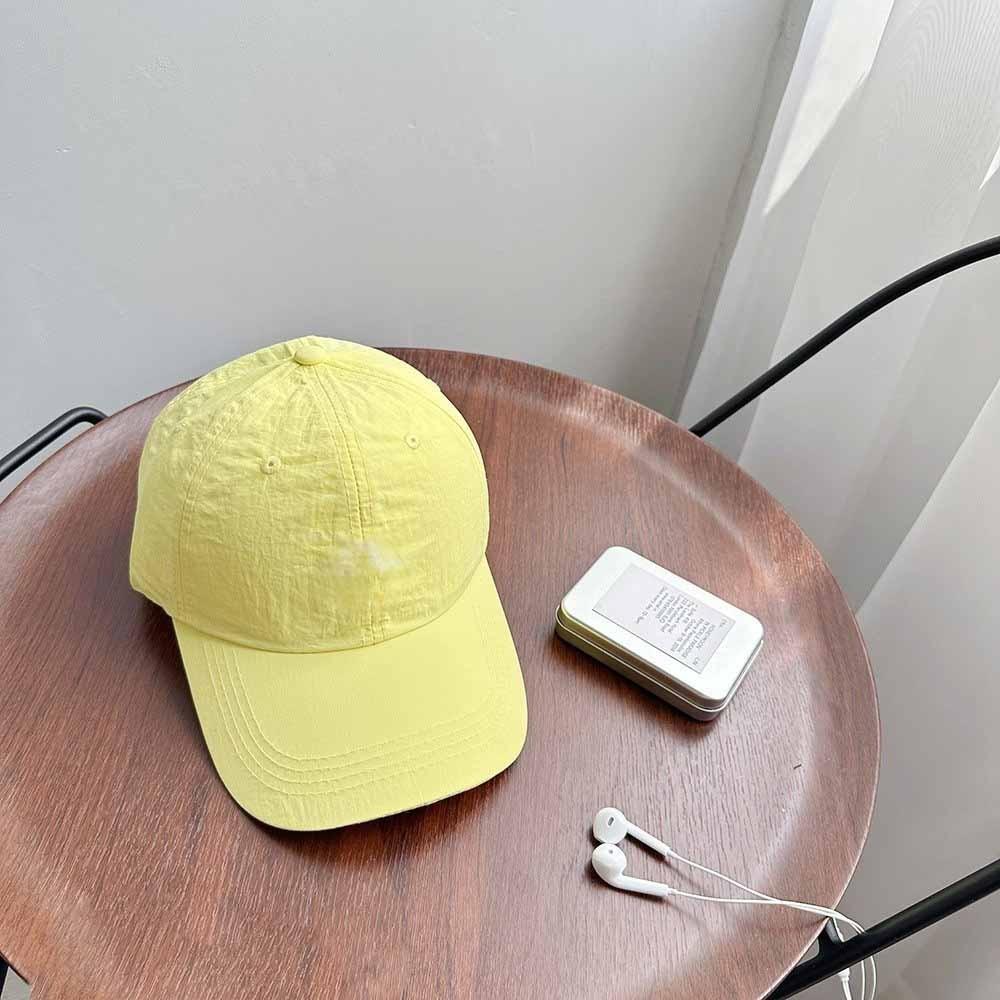 Solid Color Quick-Drying Baseball Cap Anime Peaked Cap Versatile Solid Color Sun Hat Girl
