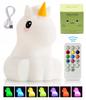Led Silicone Unicorn Night Lamp For Children