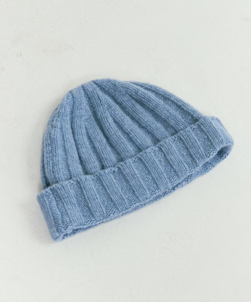 LEI AVERY Merino Wool Ribbed Beanie (Sora)