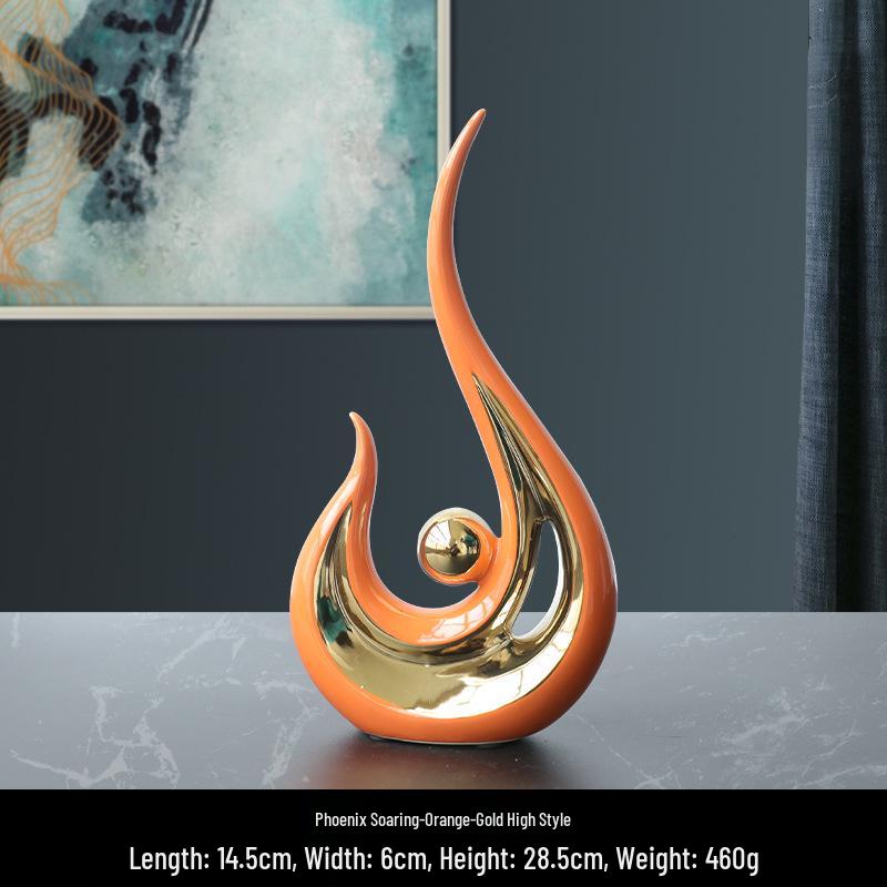 European Style Luxurious Ceramic Ornament for Home or Office Decor