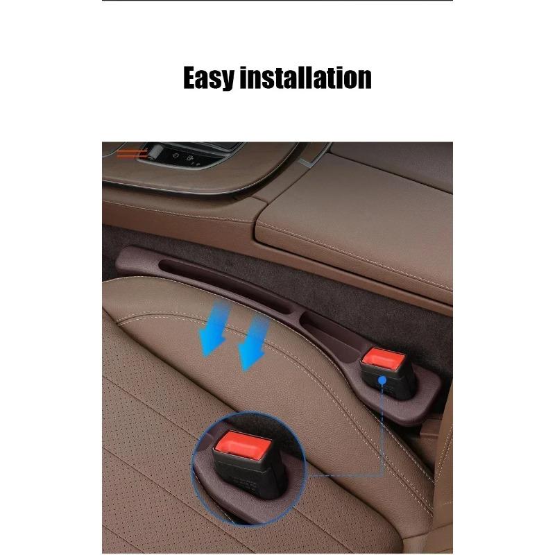 Car Seat Gap Stuff Side Seam Universal PU Car Gap Filler Leakproof Seat Gap Storage Organizer Car Interior Accessories 1 Pair