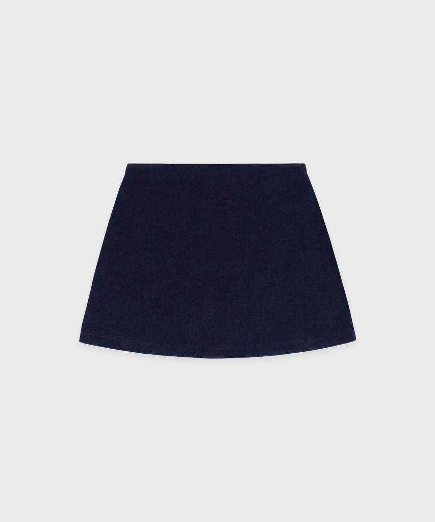 SPORTY&RICH Signature Logo Terry Skirt - Navy R265Aws003