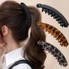 Non Slip Banana Claw Clips For Women Leopard Print Large Banana Clip For Thick Barrettes Ponytail Hairgrip Hair Accessories Gift