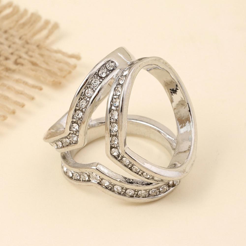 Alloy Scarf Buckle Fashion Crystal Brooches Shawl Ring Clip Scarves Fastener Silk Scarf Buckle Brooch Multi-Functional for Women