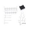81Pcs Pegboard Haken Sortiment Mit Pegboard Bins Peg Schlösser Werkzeuge Organisatoren