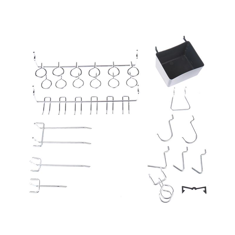 81Pcs Pegboard Haken Sortiment Mit Pegboard Bins Peg Schlösser Werkzeuge Organisatoren