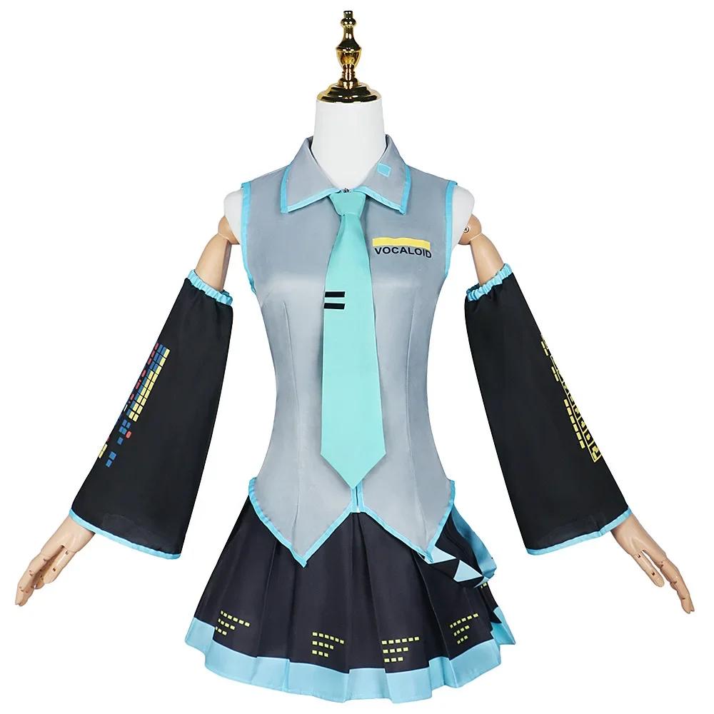 Anime Charakter Leistungen Kleidung Hatsune Anime Kleidung Cosplay Kleidung Rock Das Gleiche Anzug Perücke Zubehör Halloween