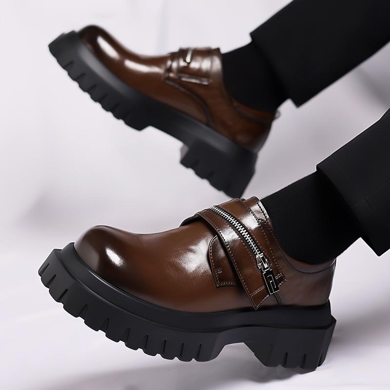Breathable Male Walking Shoes Comfort Flats Thick BottomLeather Men Casual Shoes High Quality Mens Loafers Handmade Moccasins